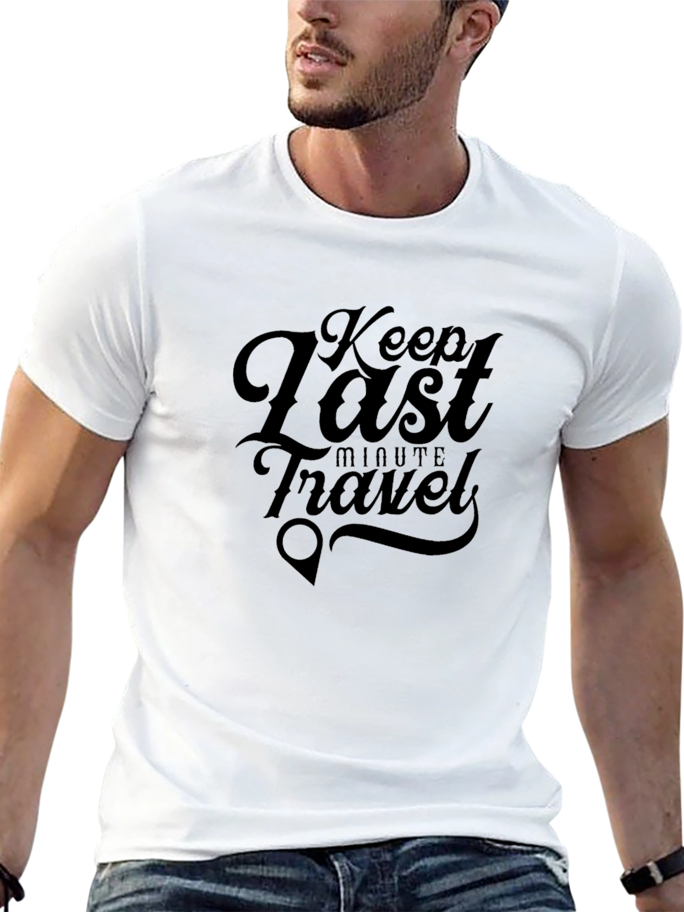 Keep Last Minute Travel Graphic T-Shirt