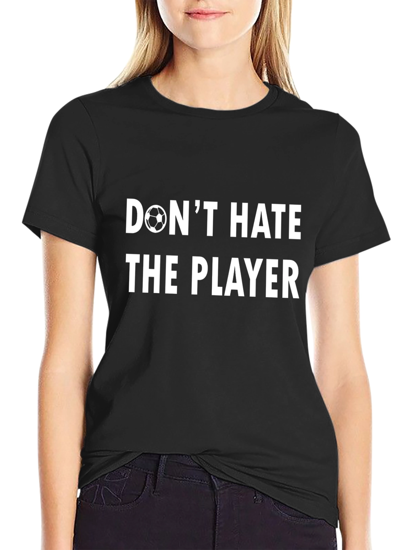 Dont Hate The Player Soccer Graphic Tee