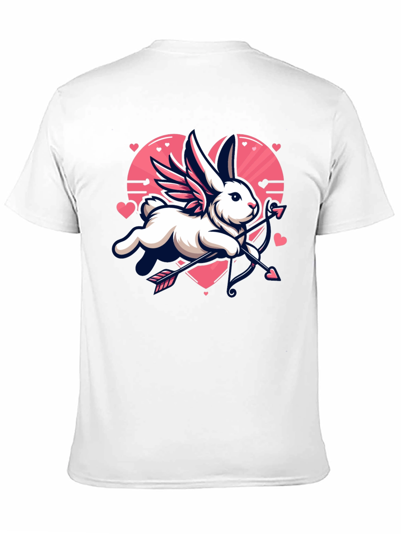 Valentines Day Cupid Bunny Graphic Tee