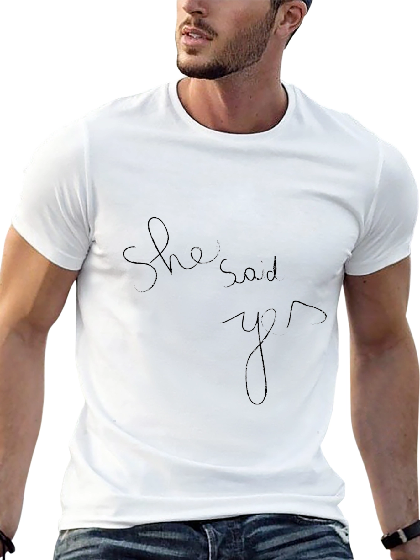 She Said Yes T-Shirt - Minimalist Design