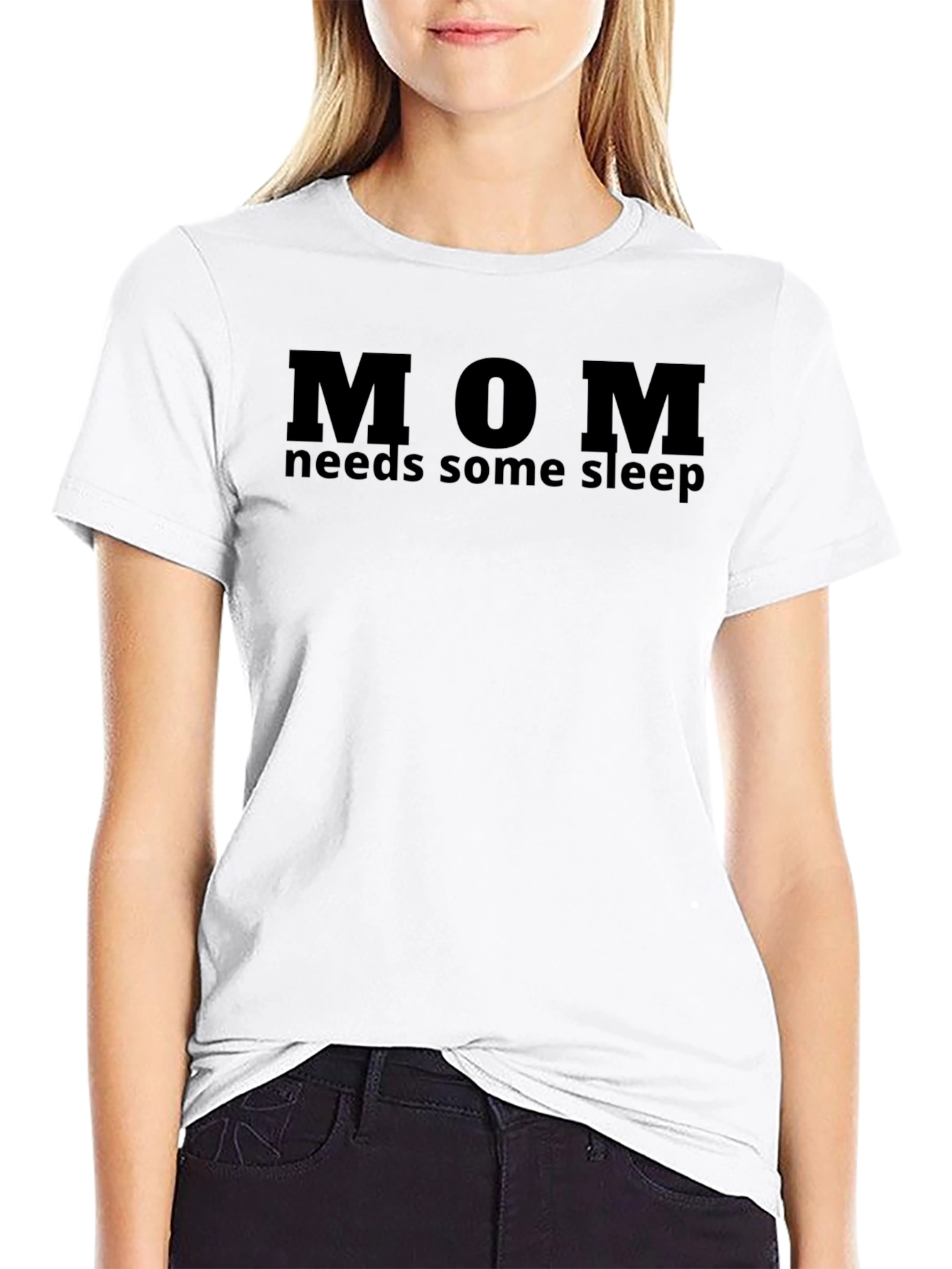 Mom Needs Sleep Black T-Shirt - Relaxed Fit