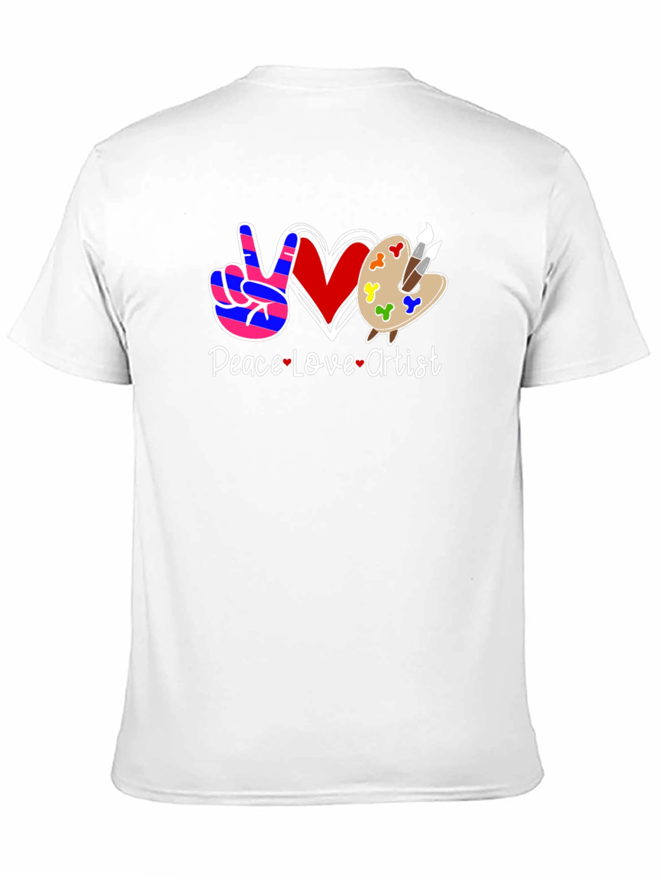Peace Love Artist Graphic Tee - Black T-Shirt