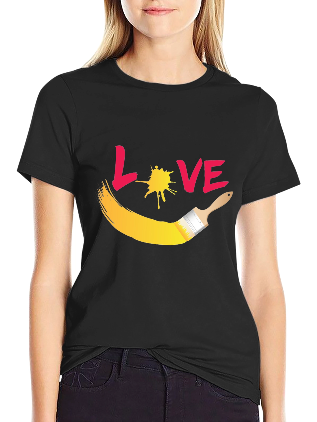 Love Painting Graphic T-Shirt - Artsy Tee