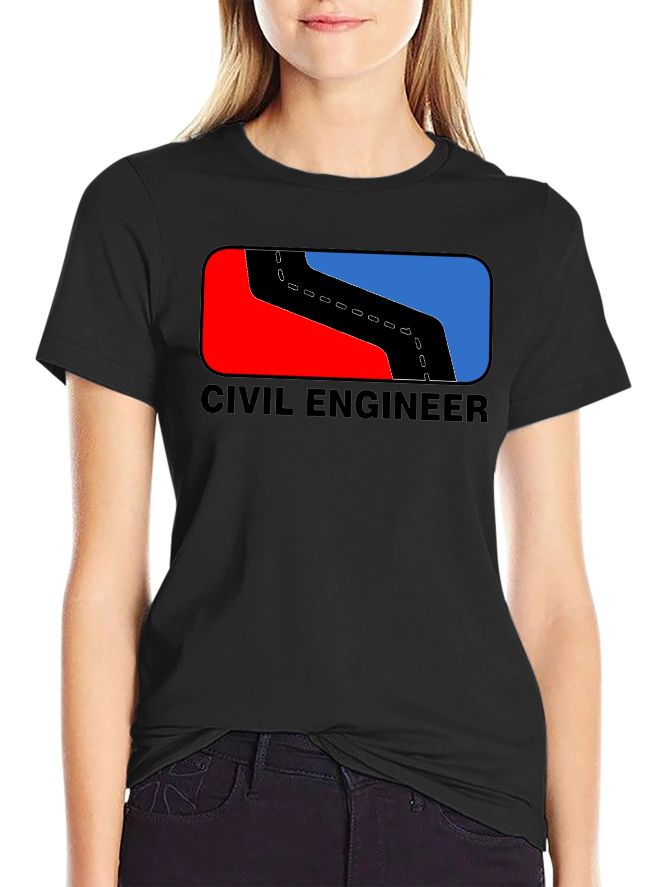 Civil Engineer T-Shirt Road Design