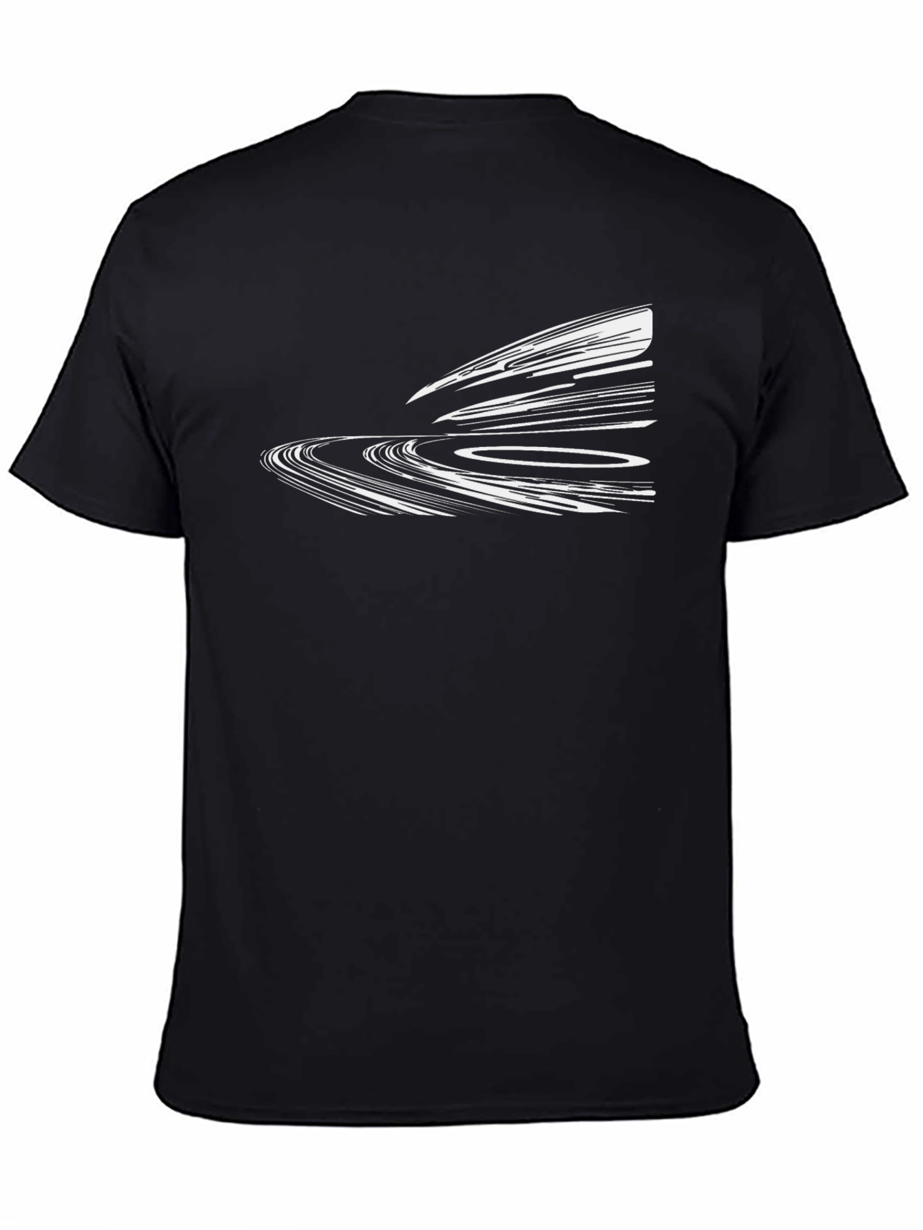 Abstract Graphic Tee - Modern Black T-Shirt