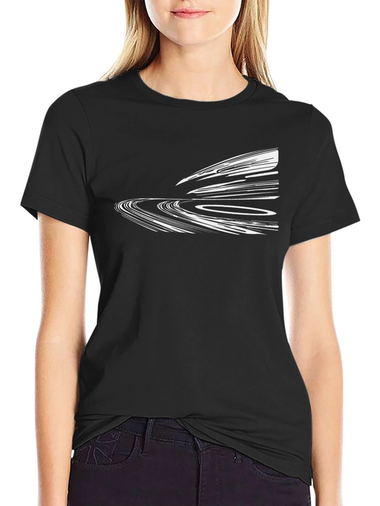 Abstract Graphic Tee - Modern Black T-Shirt