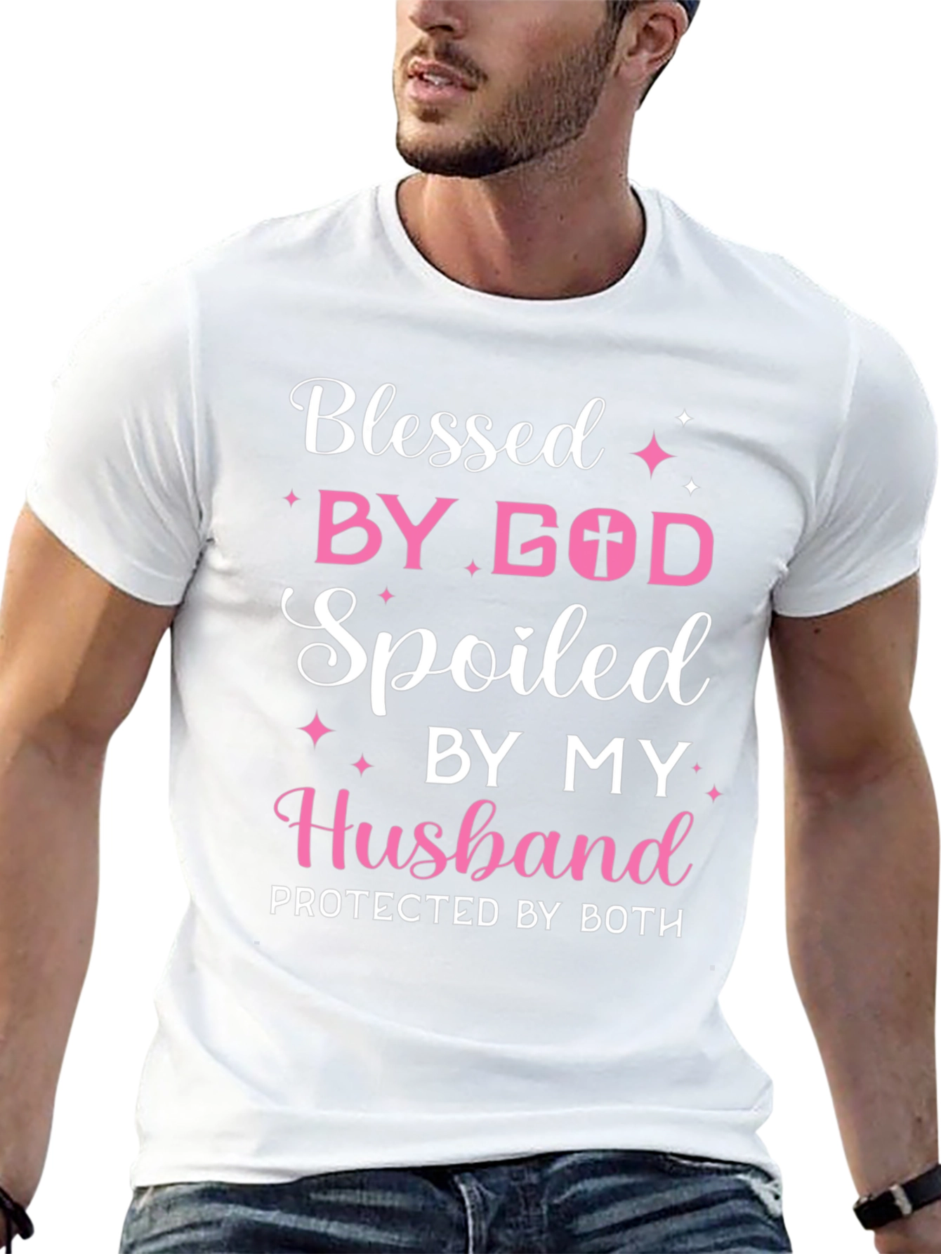 Blessed by God Spoiled by Husband Tee