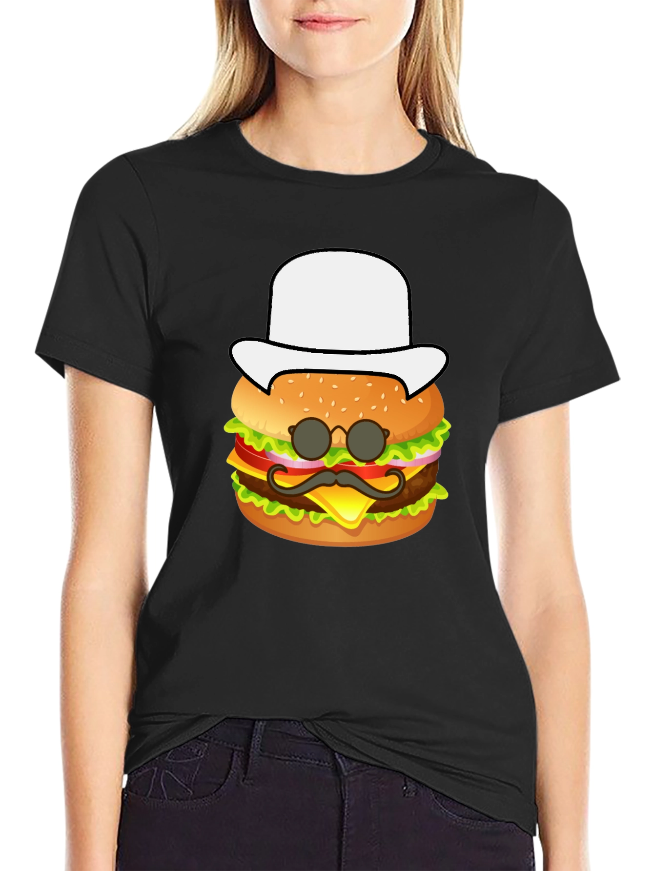 Burger Graphic Tee - Funny Food Shirt