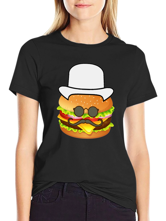 Burger Graphic Tee - Funny Food Shirt