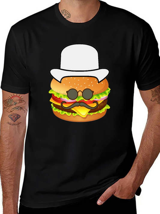 Burger Graphic Tee - Funny Food Shirt
