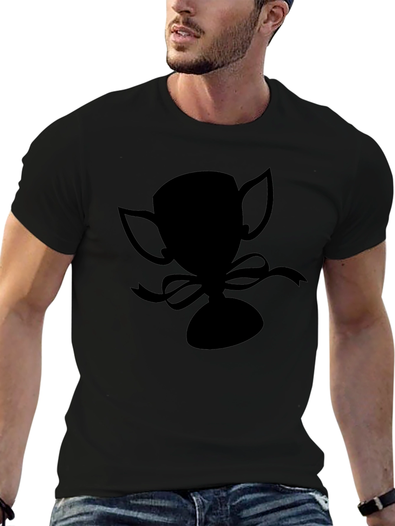Black Trophy Graphic Tee - Victory Style