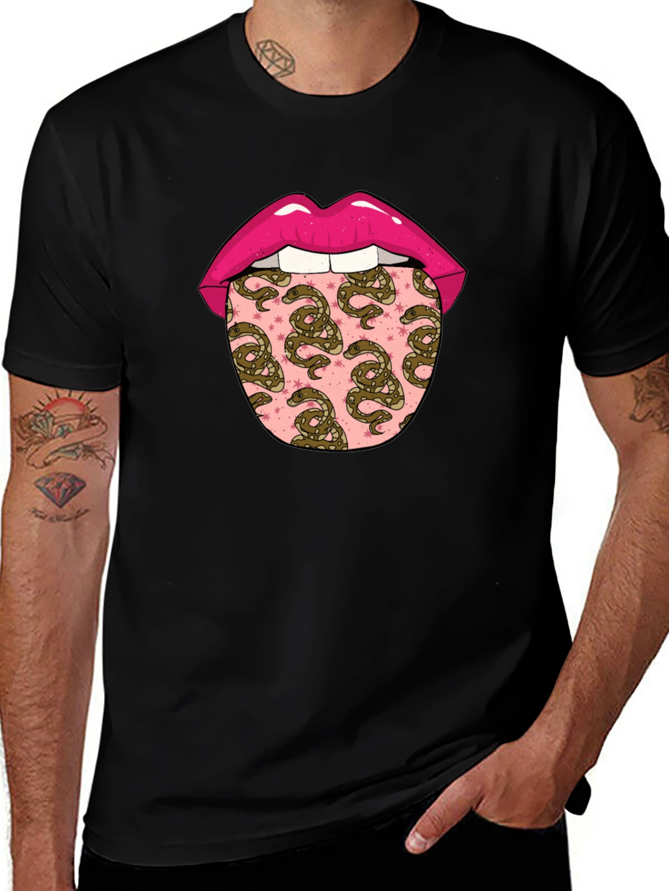 Snakes Tongue Graphic Tee