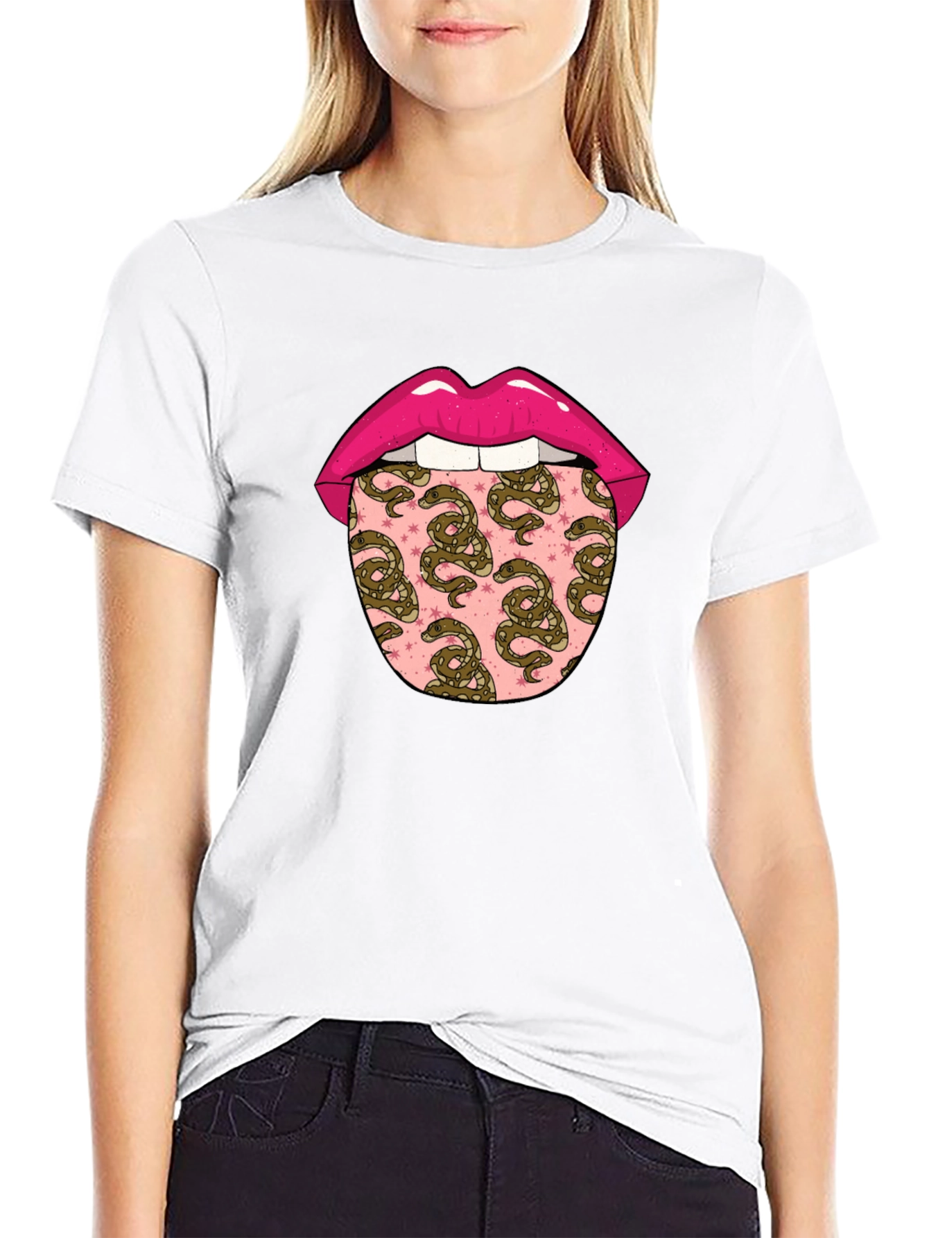 Snakes Tongue Graphic Tee