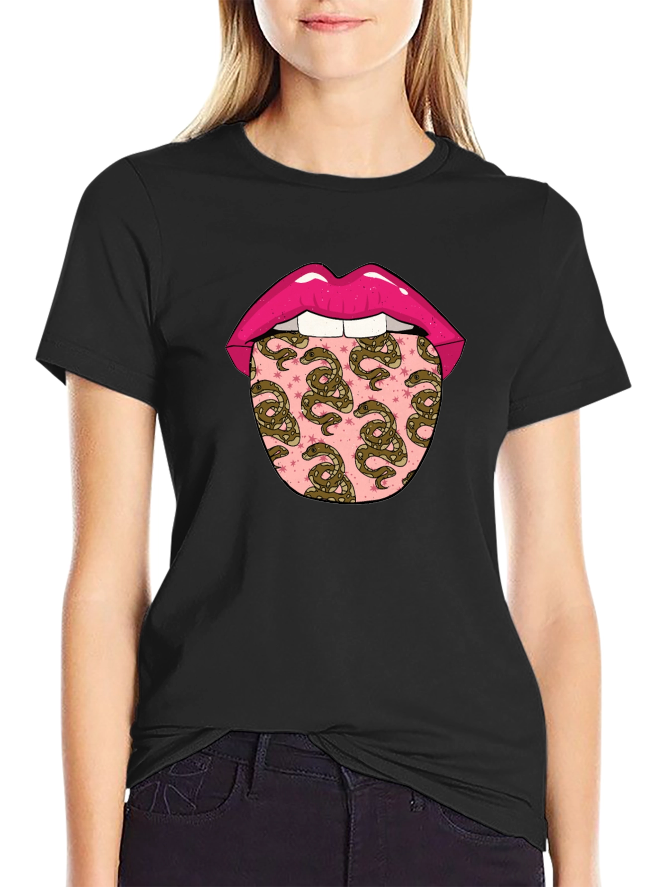 Snakes Tongue Graphic Tee