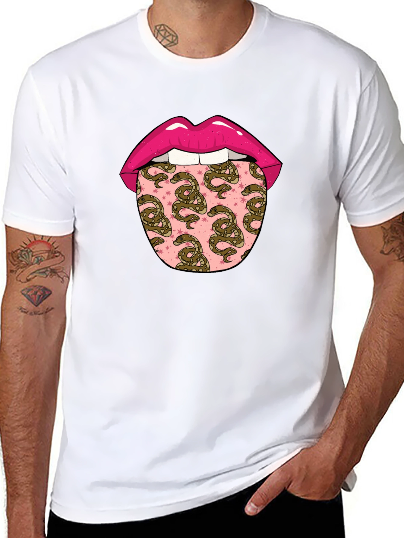 Snakes Tongue Graphic Tee