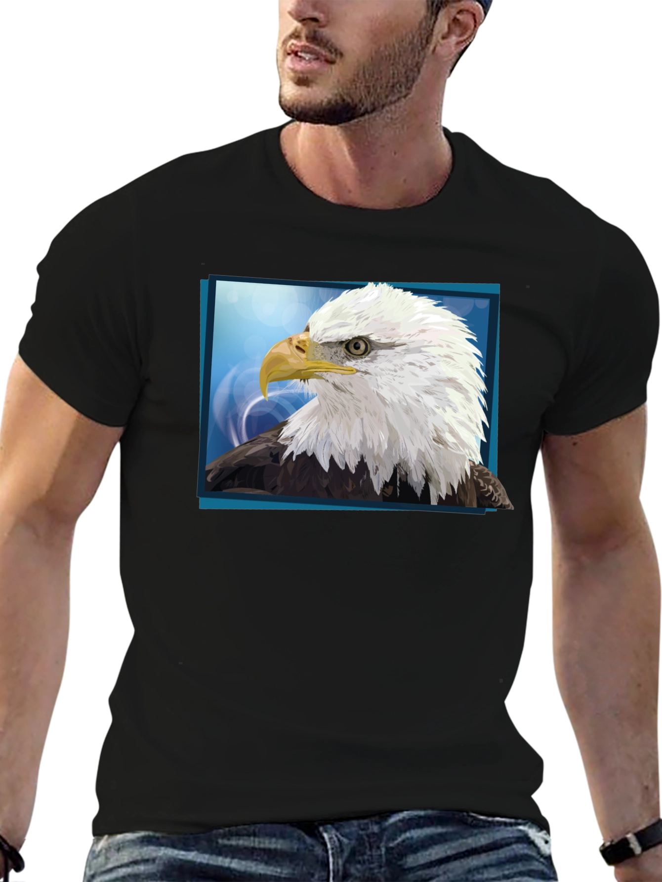 Bald Eagle Graphic Tee - Patriotic Design