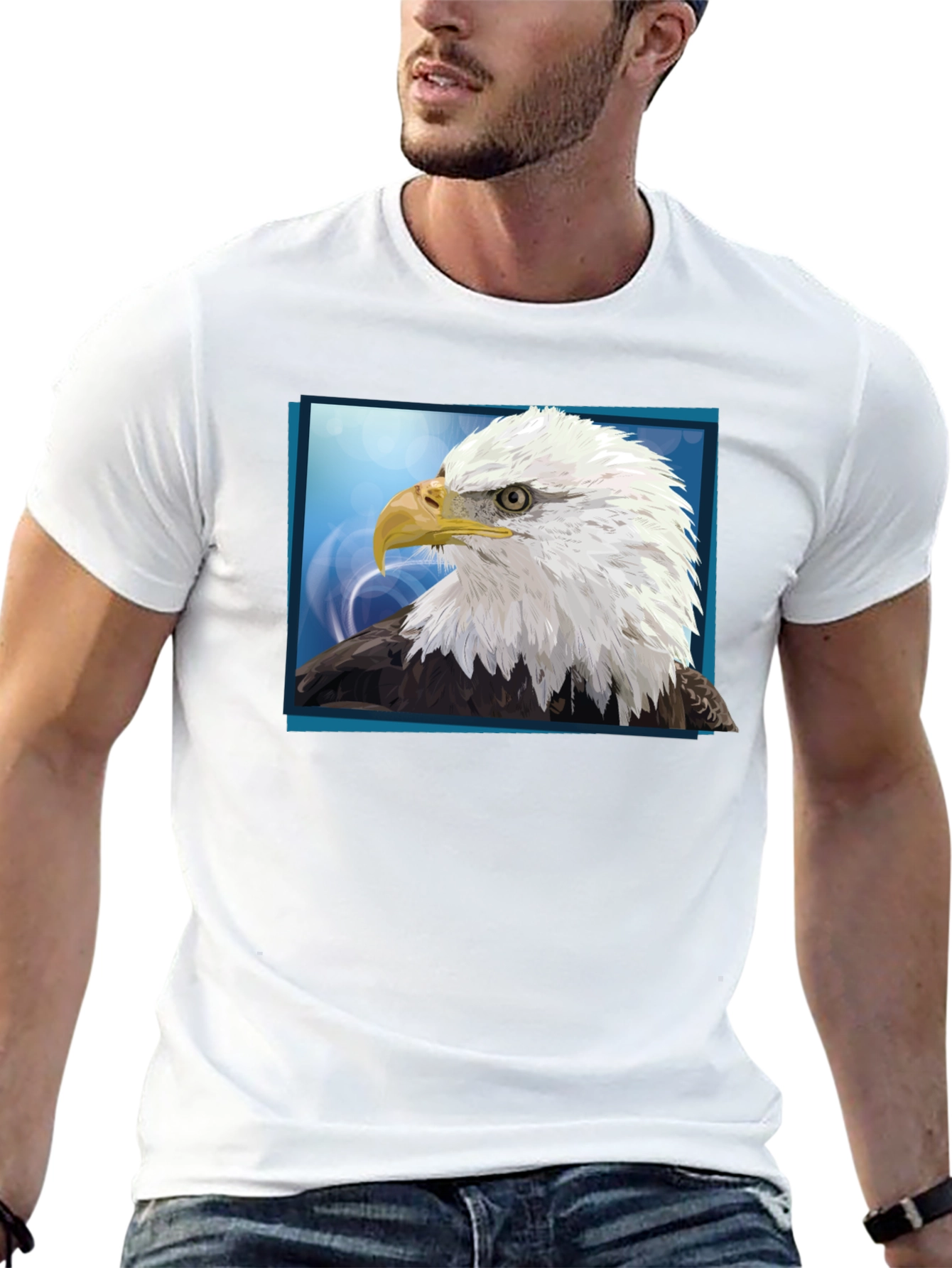 Bald Eagle Graphic Tee - Patriotic Design
