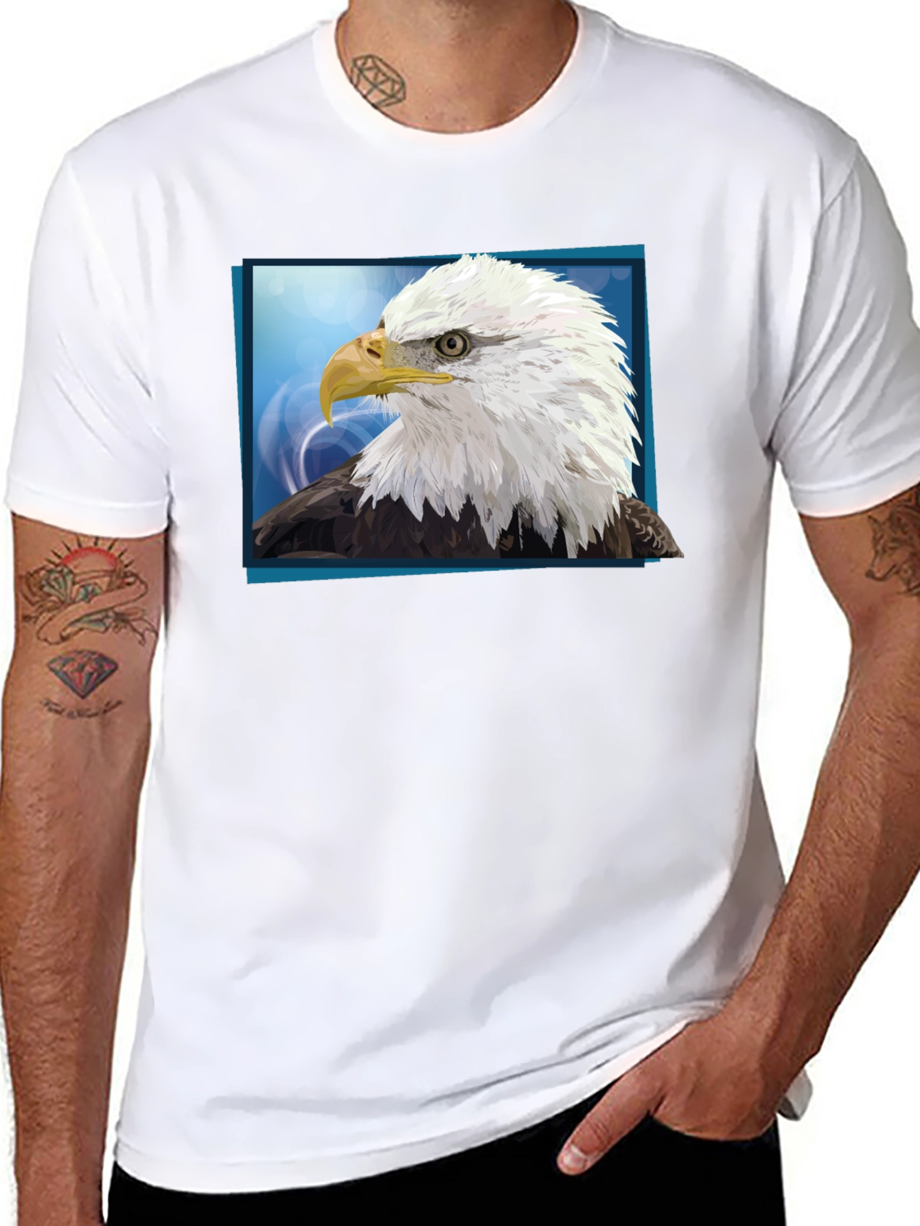 Bald Eagle Graphic Tee - Patriotic Design