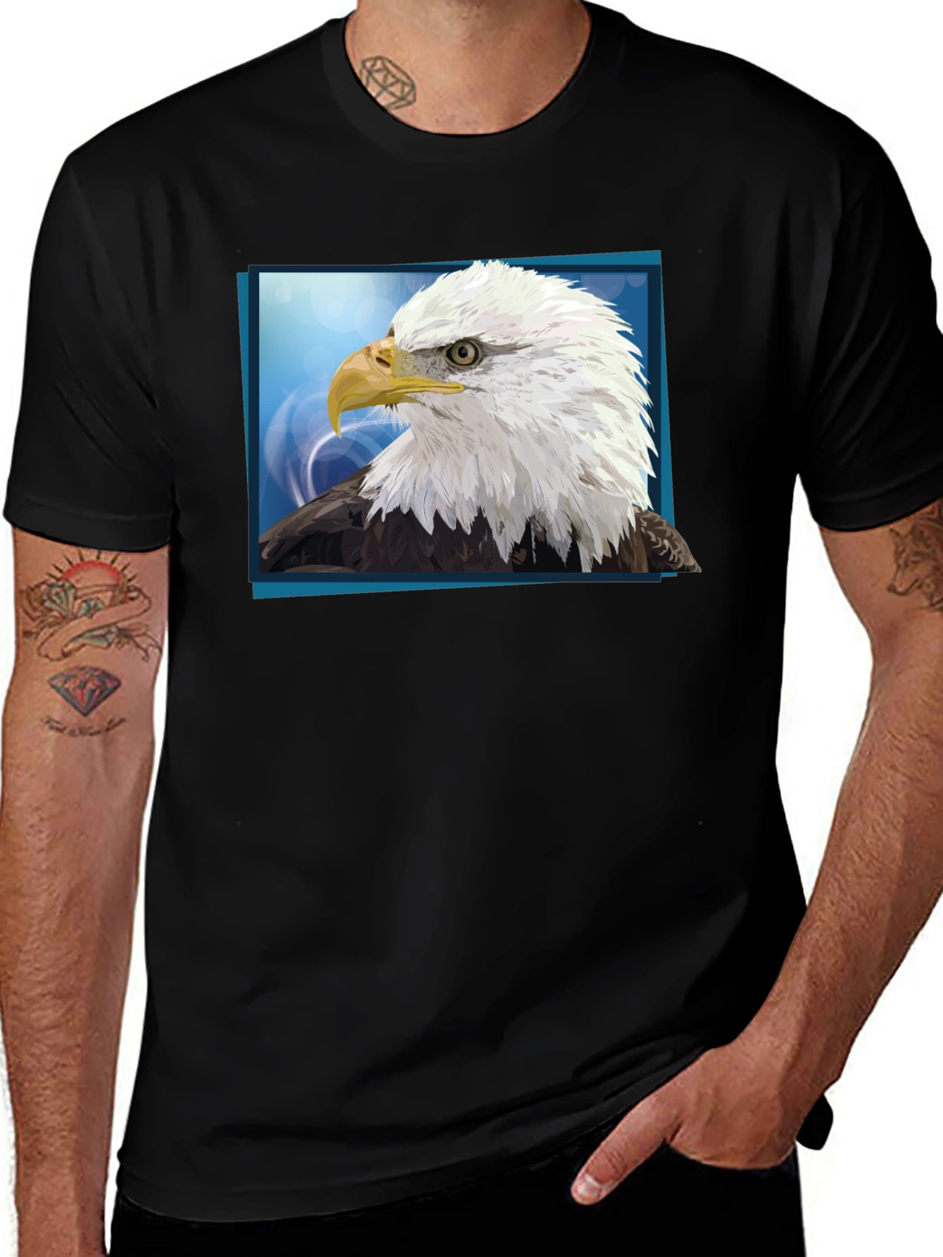 Bald Eagle Graphic Tee - Patriotic Design