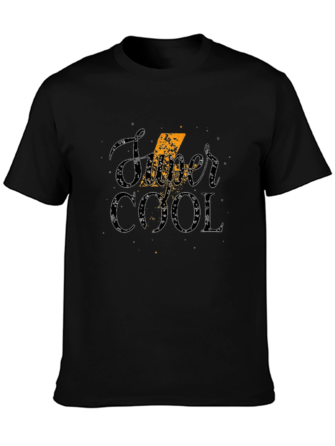 Super Cool Graphic Print T-Shirt - Stylish Black Tee