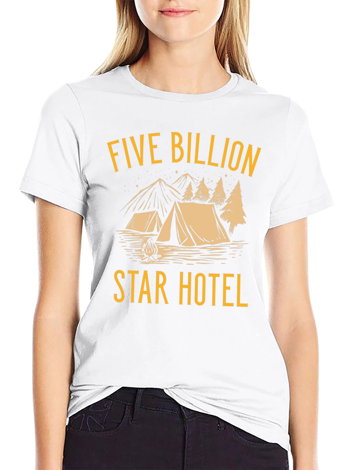 Five Billion Star Hotel Graphic Tee - Camping T-Shirt