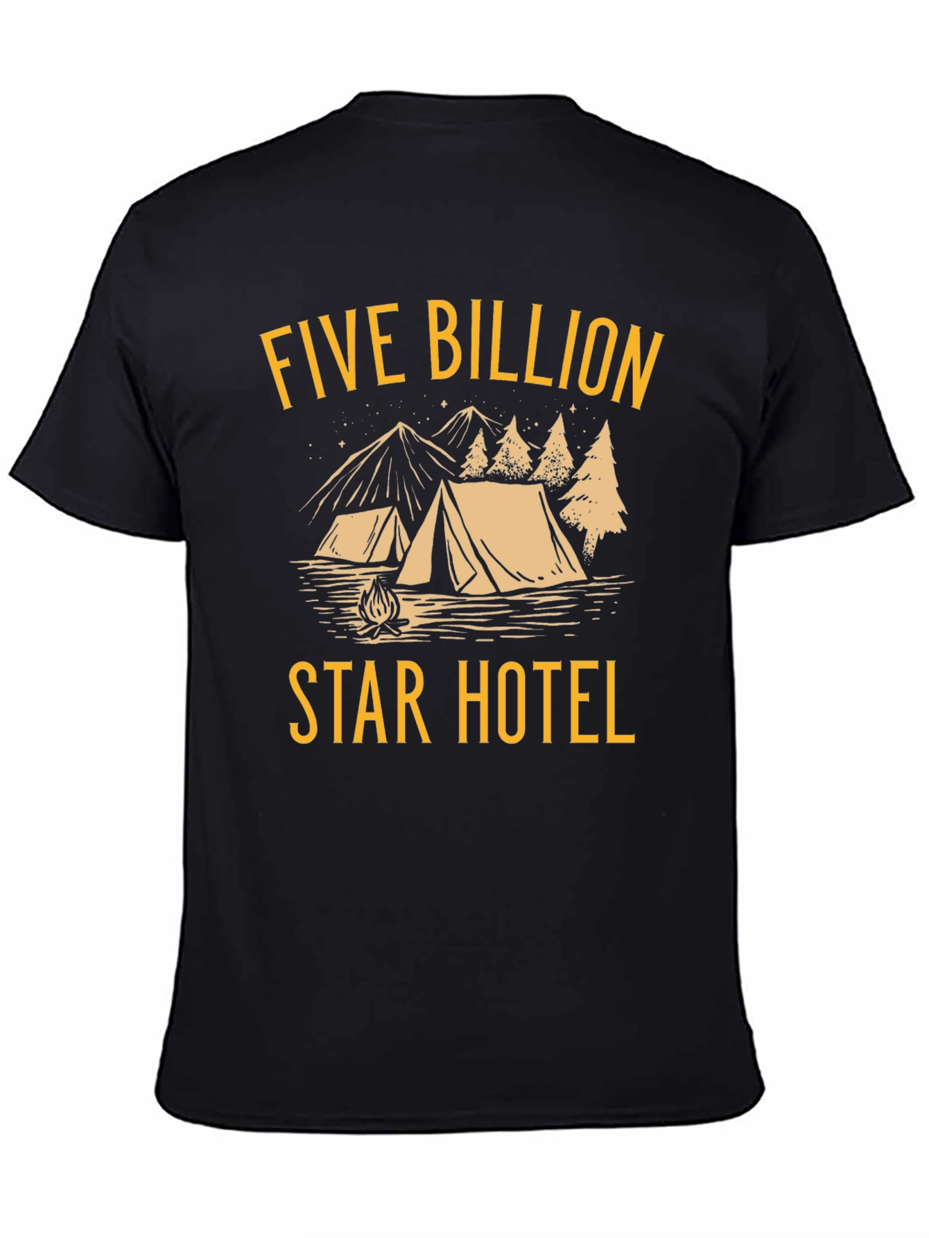 Five Billion Star Hotel Graphic Tee - Camping T-Shirt