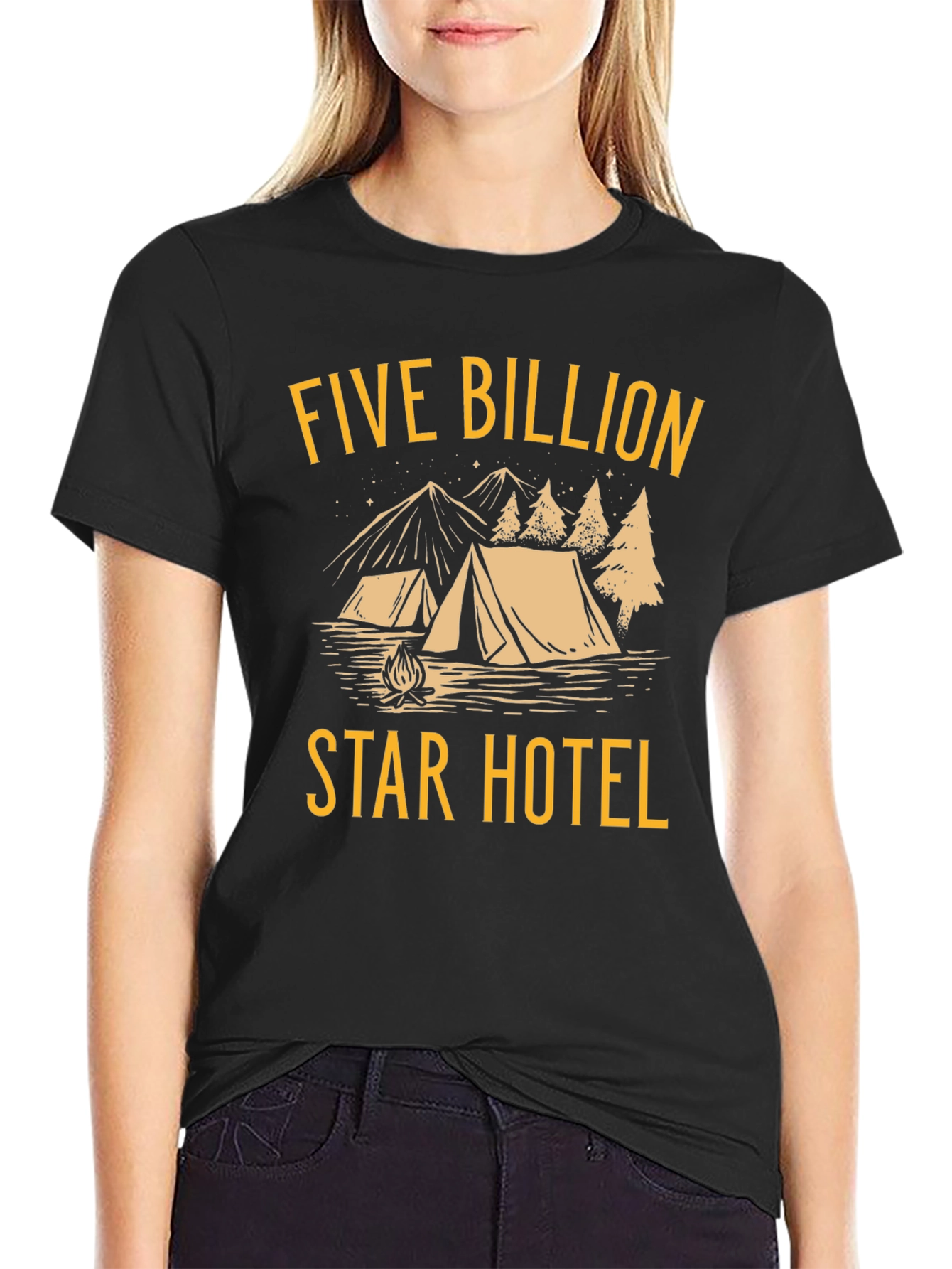 Five Billion Star Hotel Graphic Tee - Camping T-Shirt