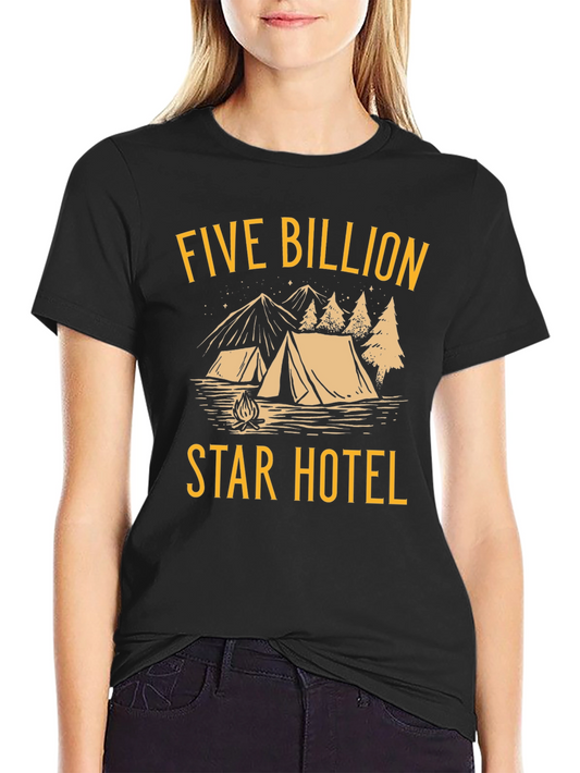 Five Billion Star Hotel Graphic Tee - Camping T-Shirt