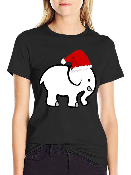 Festive Elephant T-Shirt - Holiday Fun