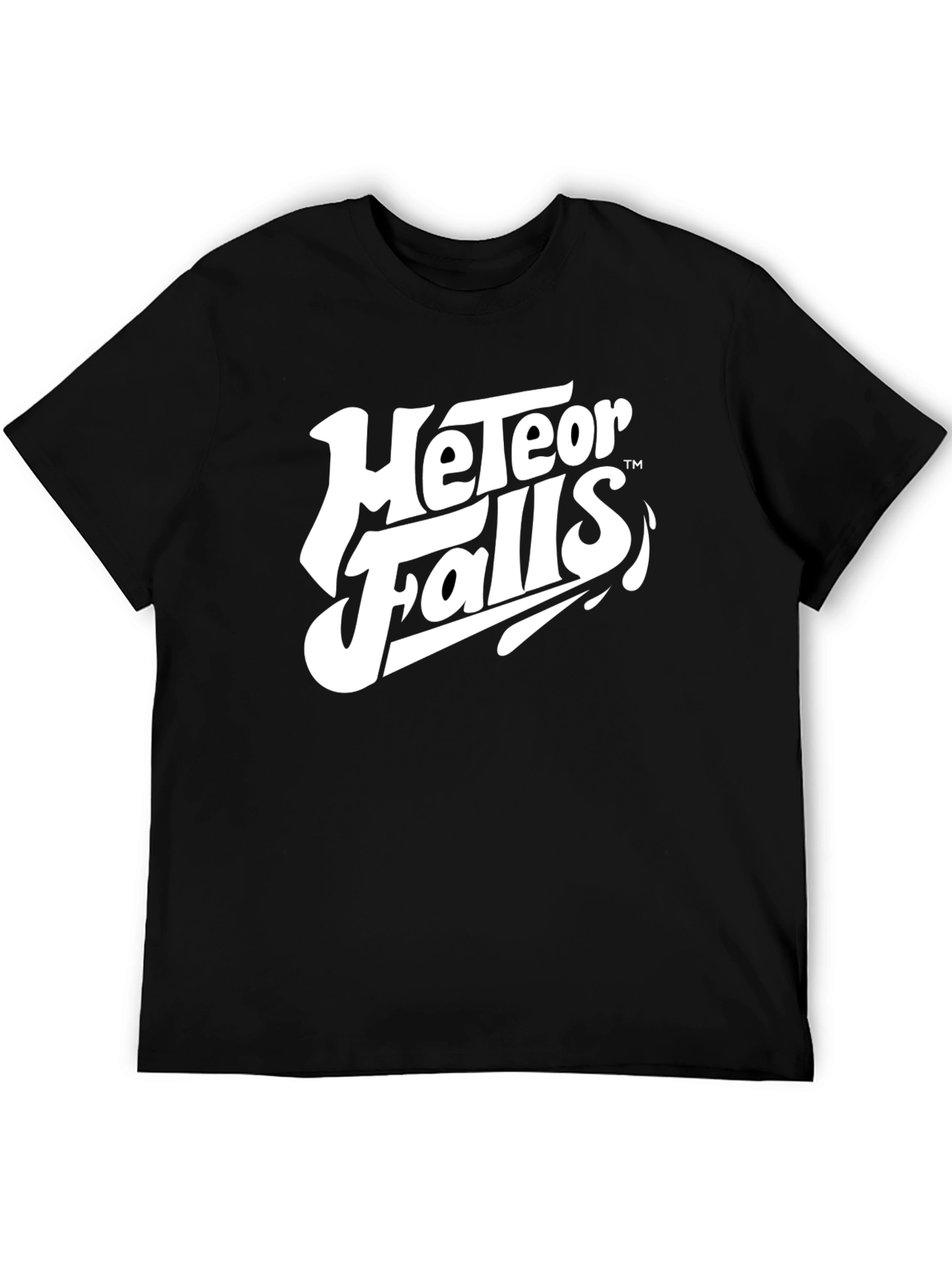 Meteor Falls Graphic Tee - Black Cotton Blend