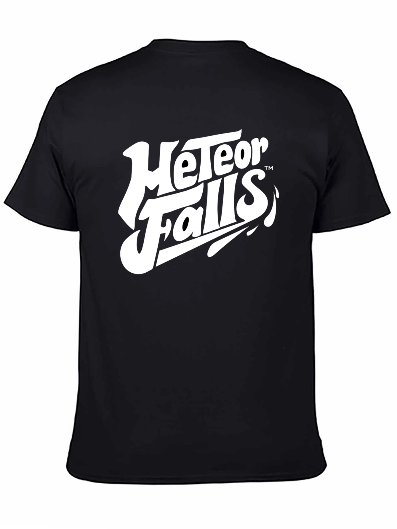 Meteor Falls Graphic Tee - Black Cotton Blend