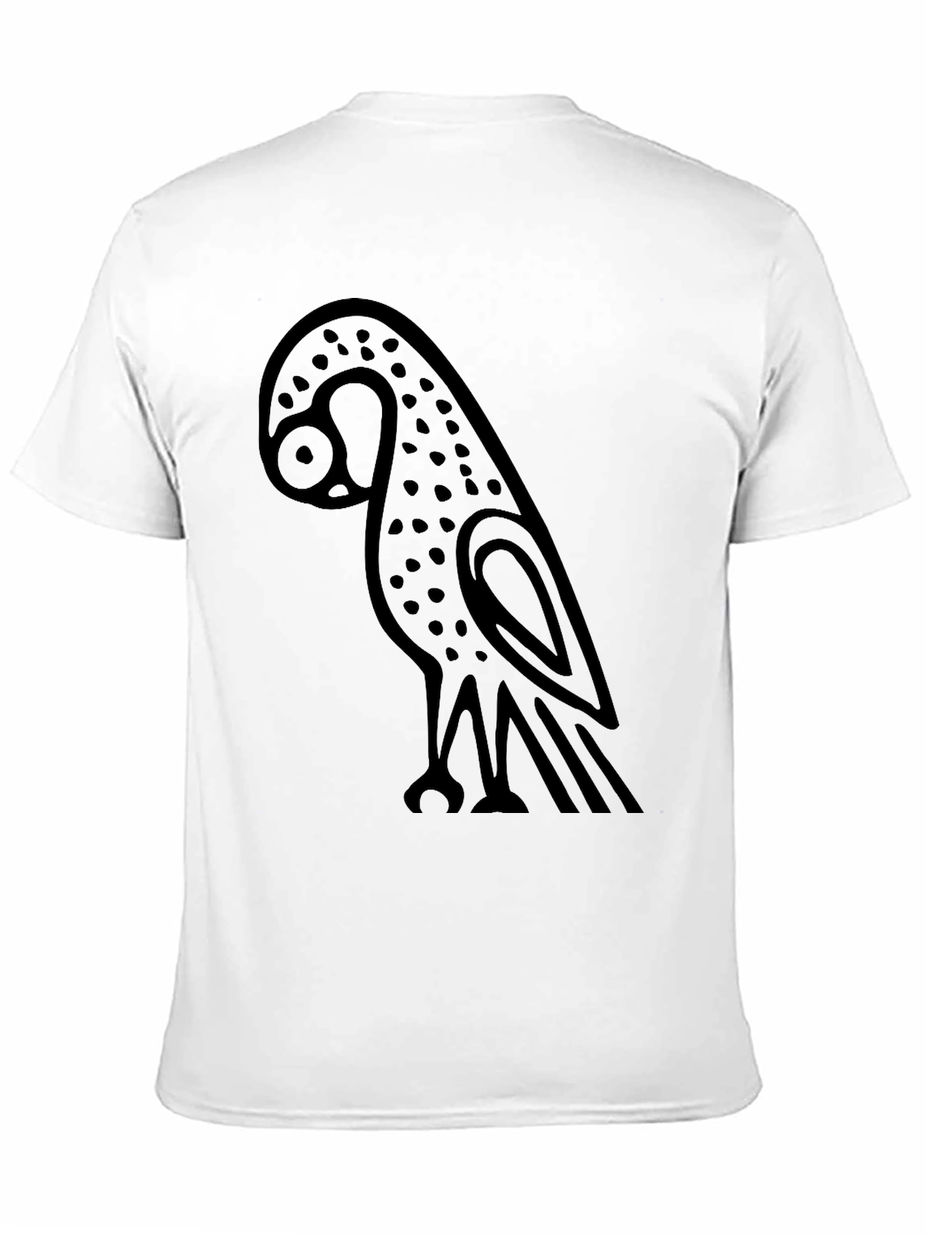 Black T-Shirt with Owl Graphic