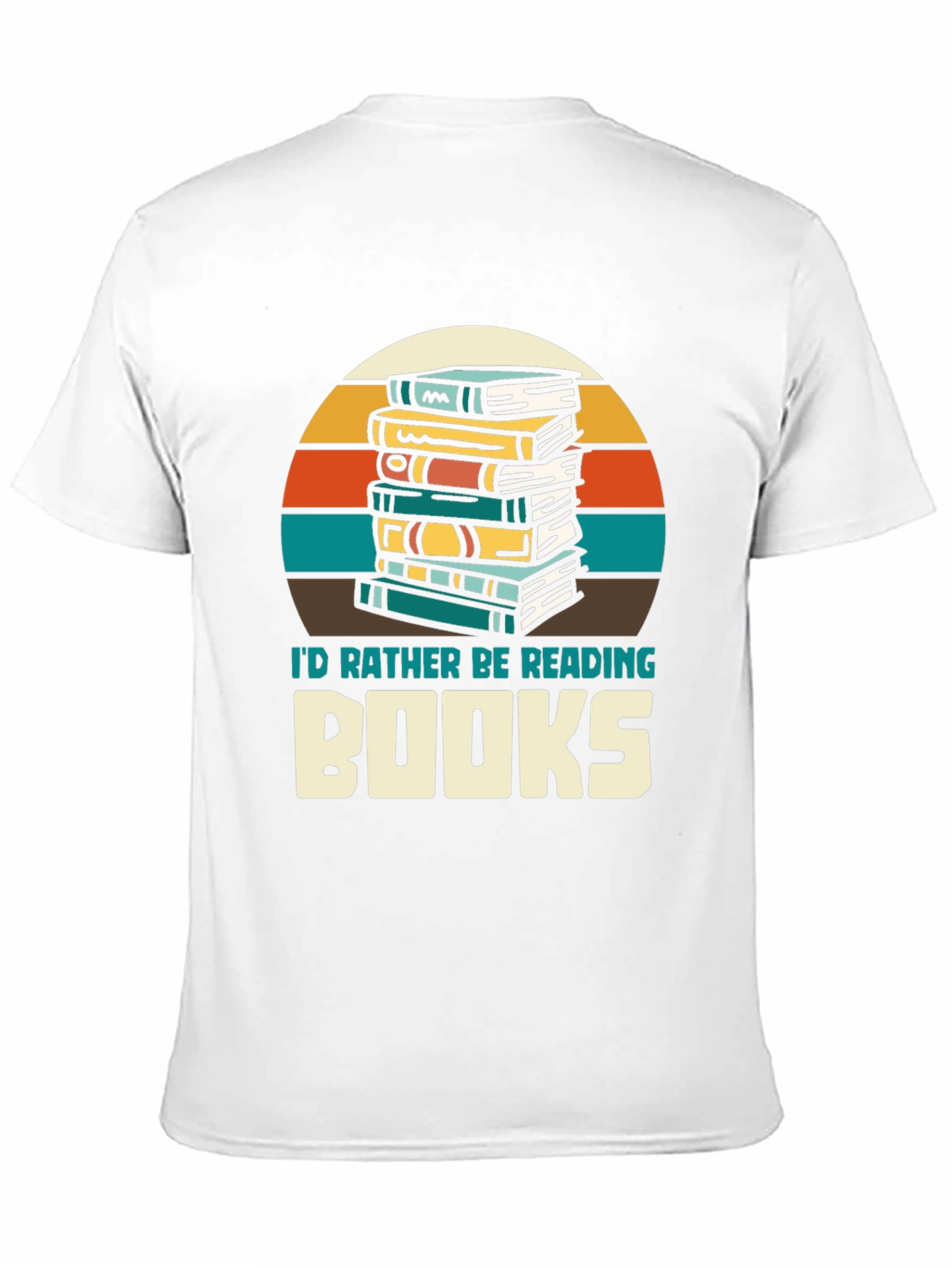 Retro Reading T-Shirt - Id Rather Be Reading Books