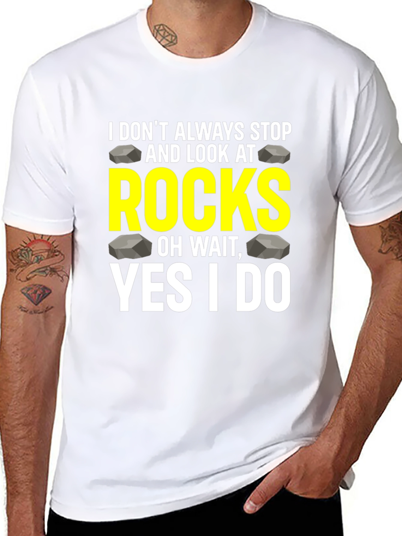 I Stop & Look at Rocks T-Shirt