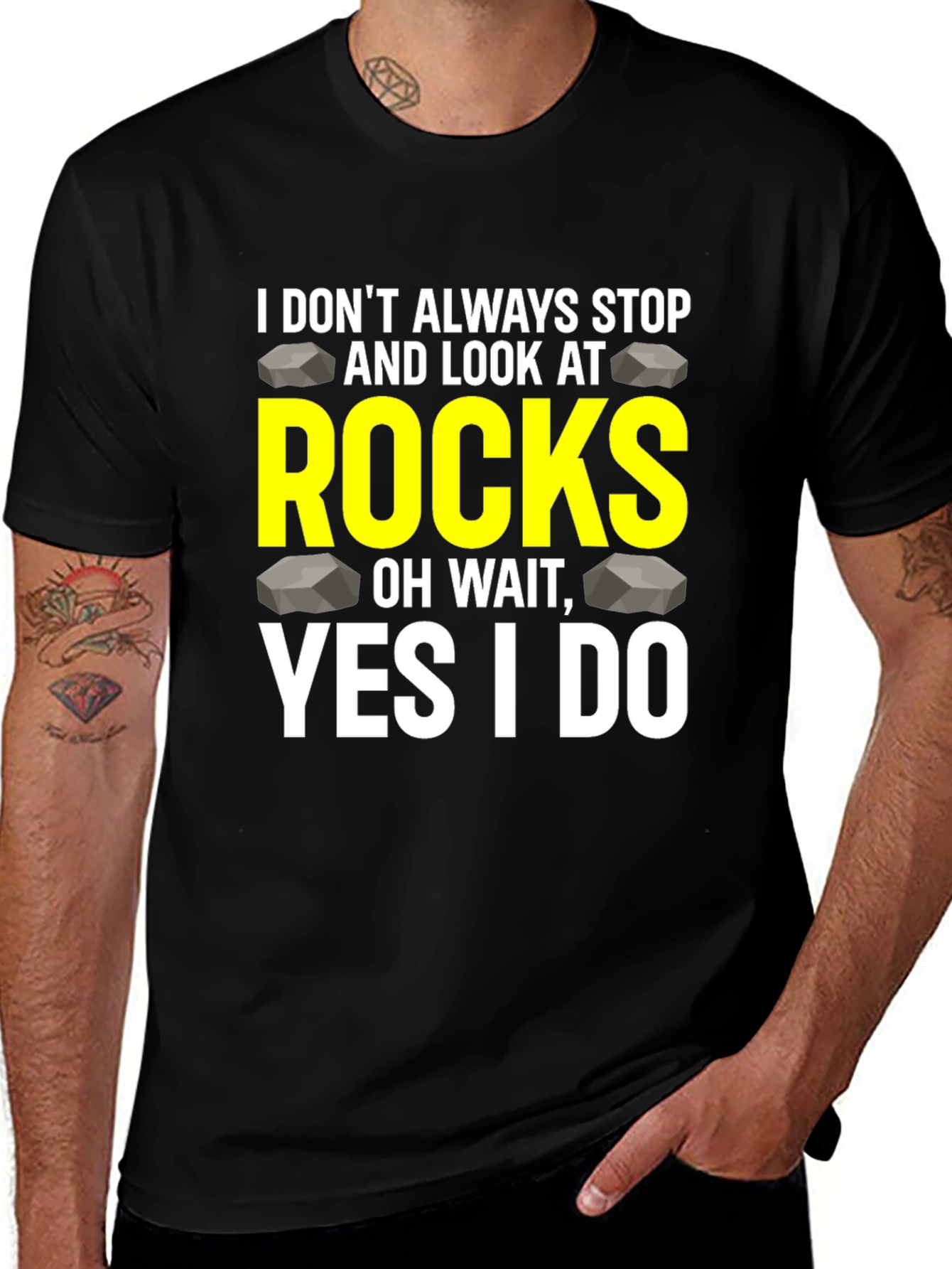 I Stop & Look at Rocks T-Shirt