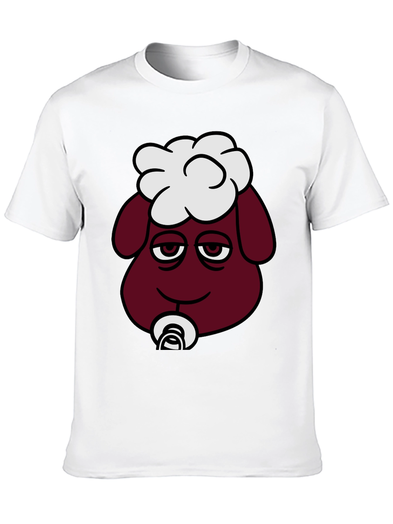 Funny Sheep Pacifier T-Shirt - Unique Cartoon Design