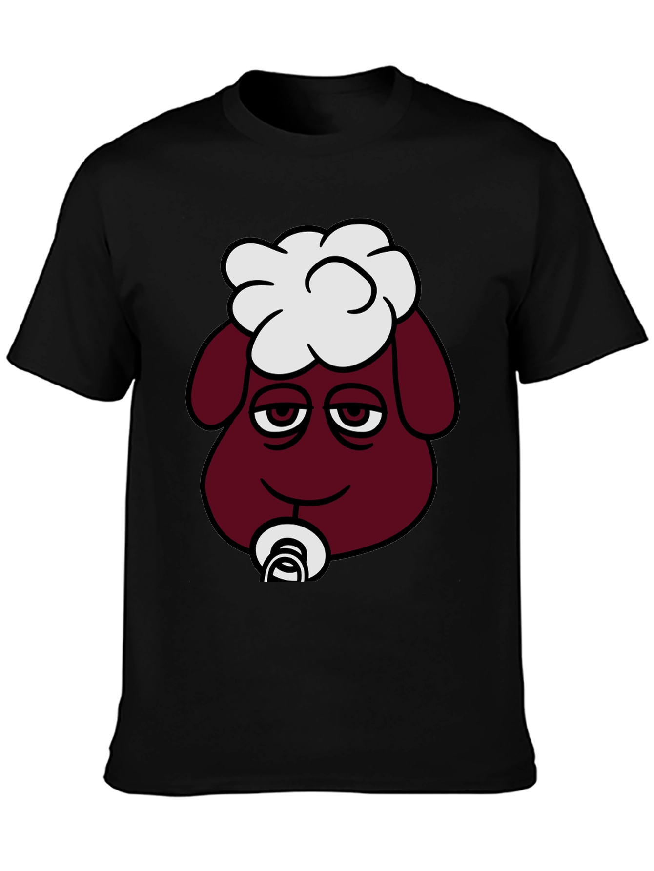 Funny Sheep Pacifier T-Shirt - Unique Cartoon Design