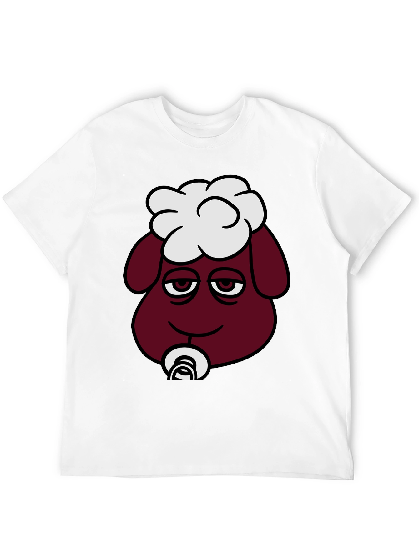 Funny Sheep Pacifier T-Shirt - Unique Cartoon Design