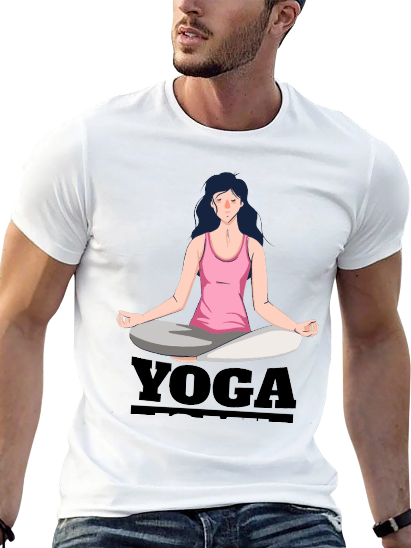 Yoga Meditation T-Shirt Black