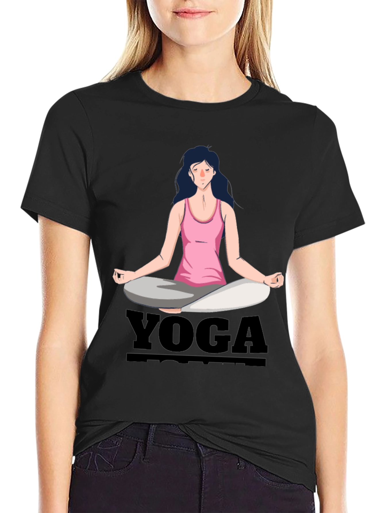 Yoga Meditation T-Shirt Black