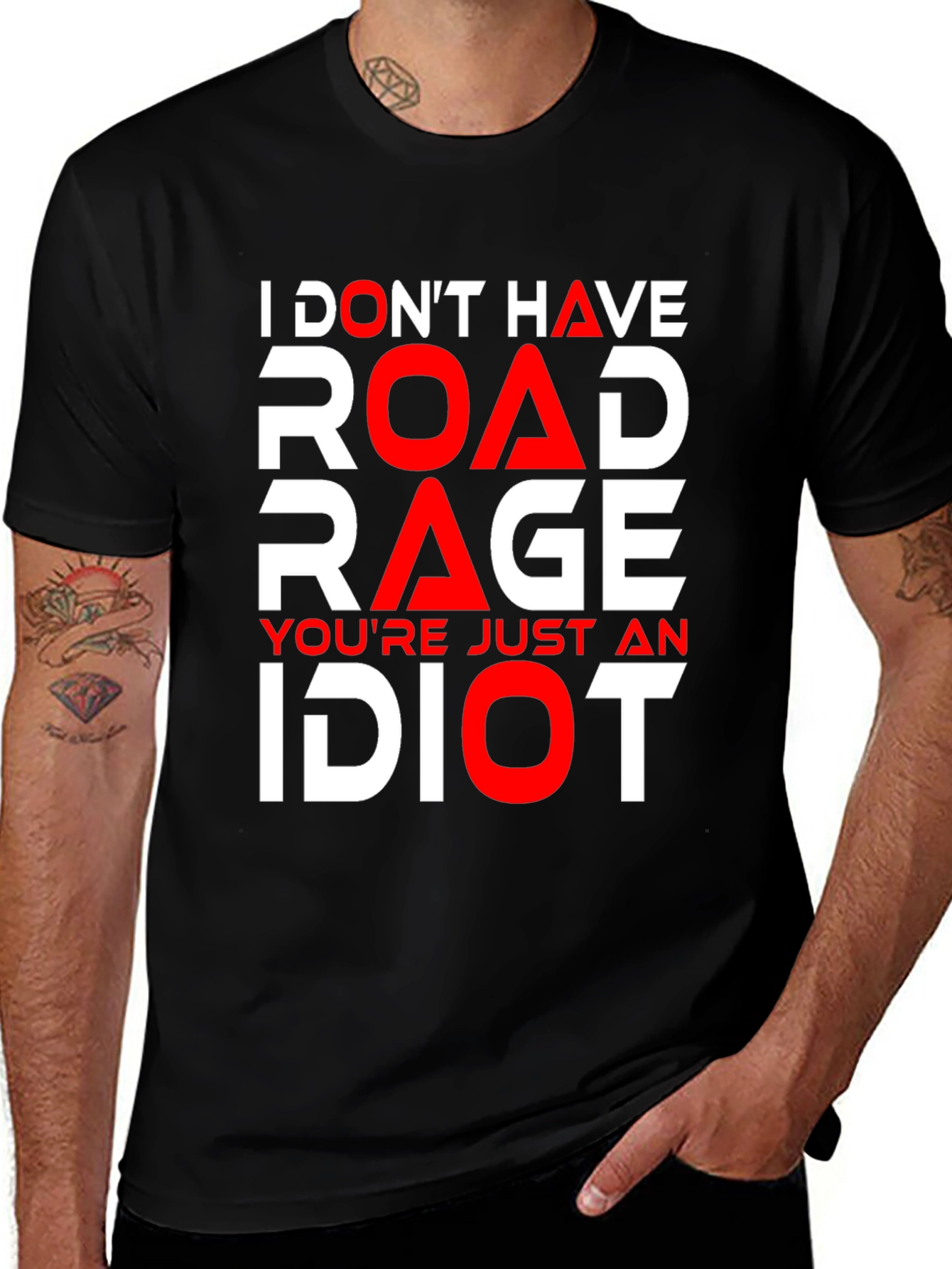 Funny Road Rage T-Shirt - Youre Just an Idiot!