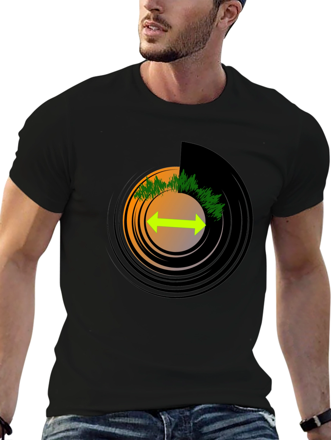 Vinyl Record Graphic T-Shirt