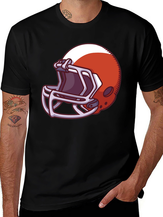 Football Helmet Graphic T-Shirt