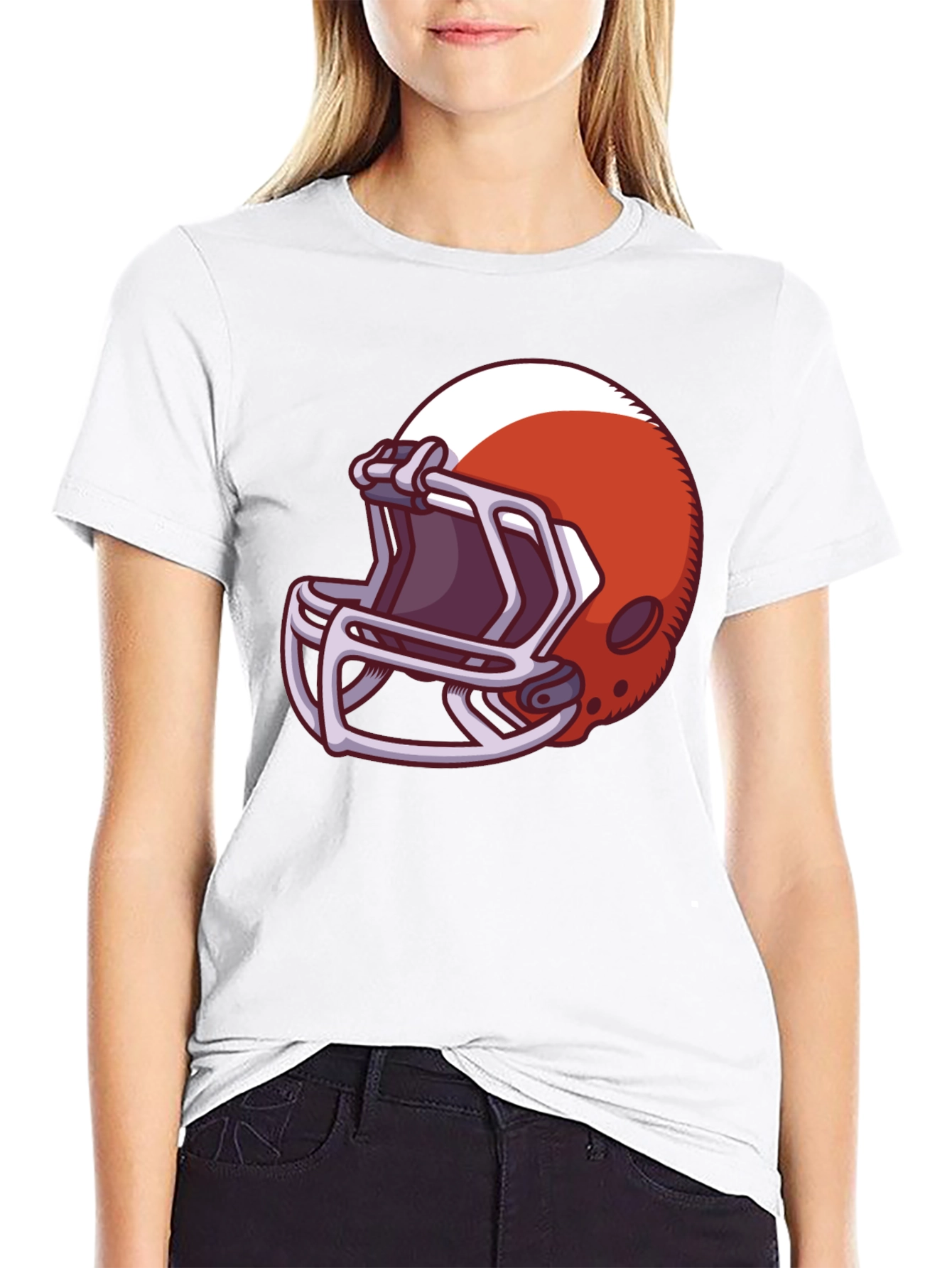 Football Helmet Graphic T-Shirt