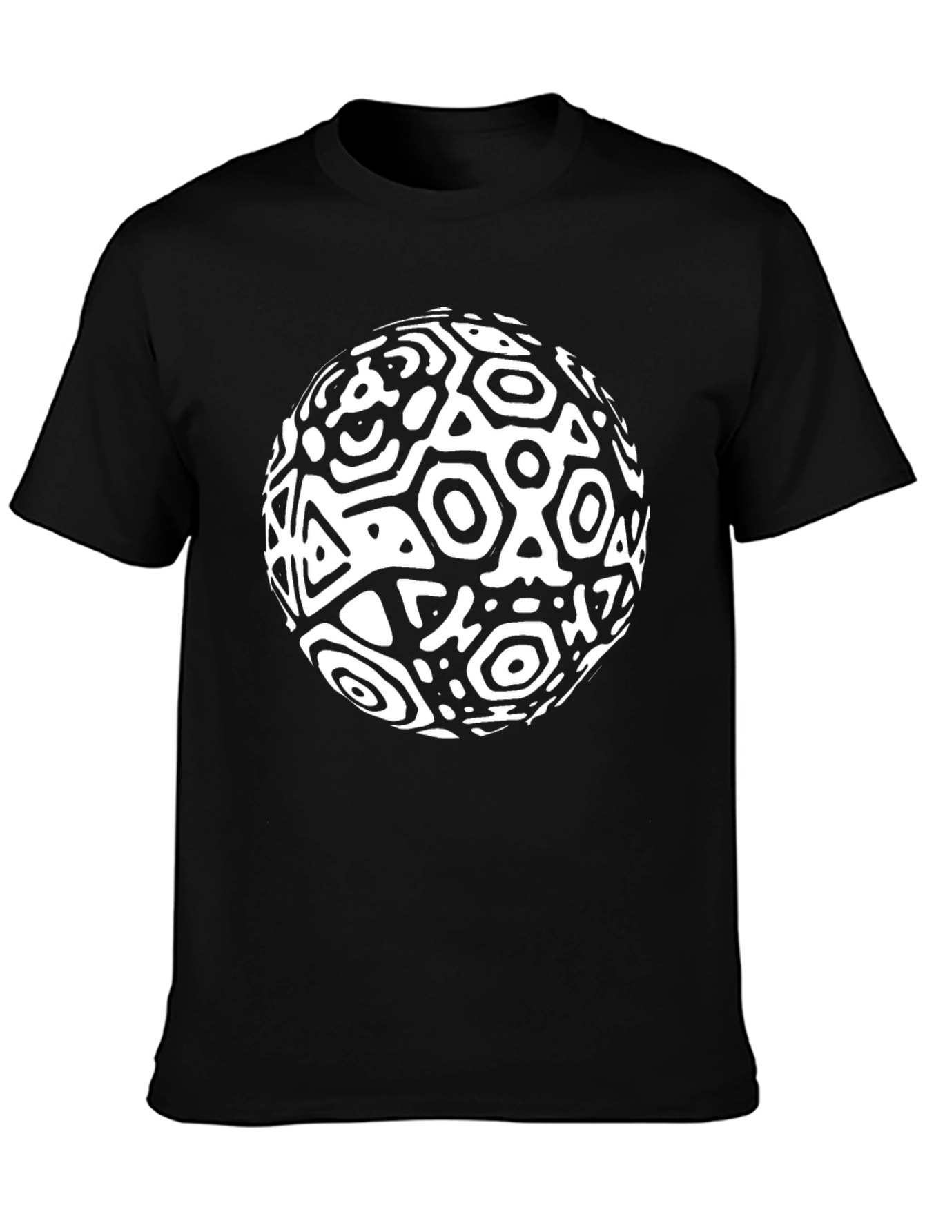 Abstract Geometric Sphere Graphic T-Shirt