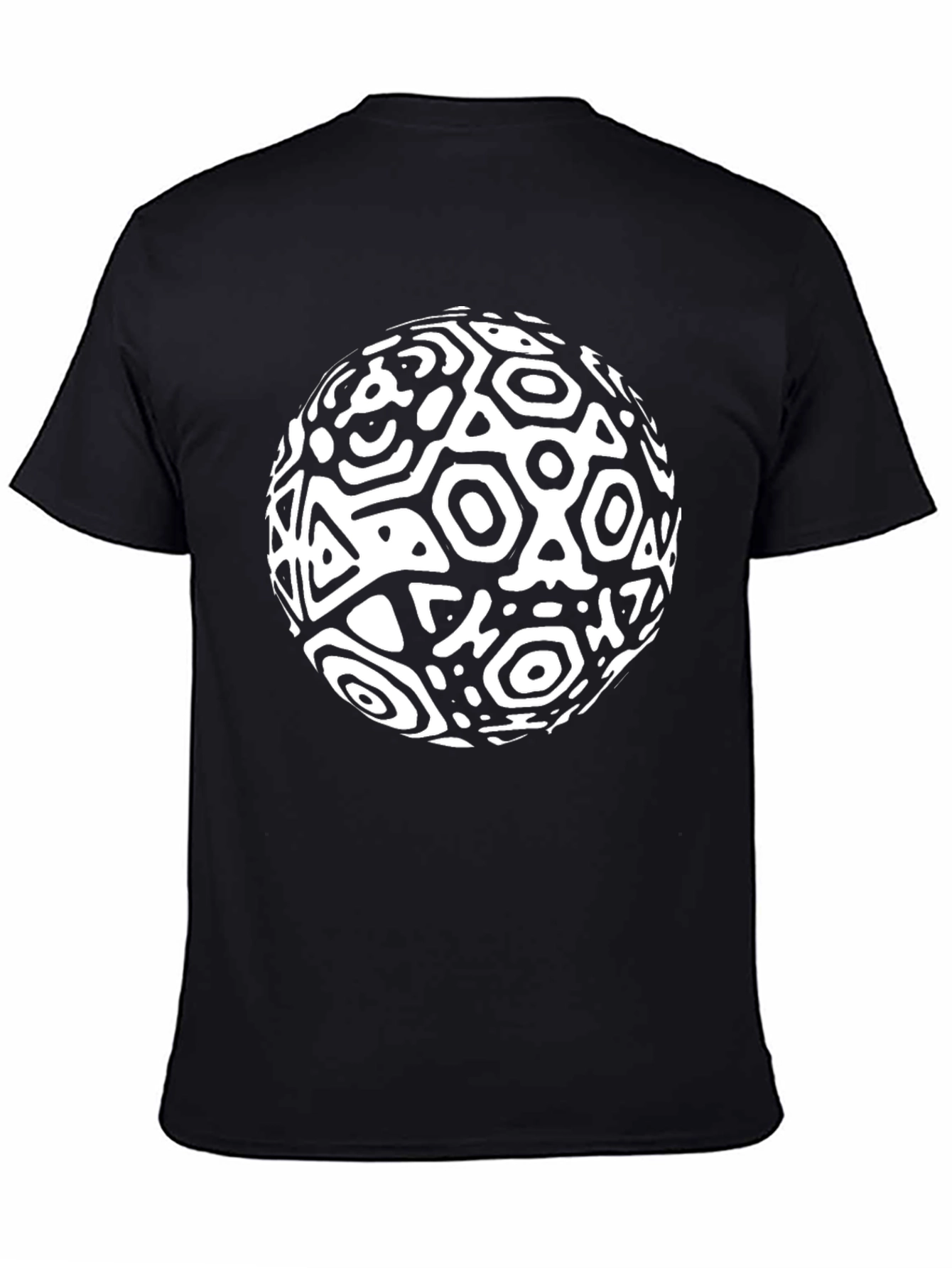 Abstract Geometric Sphere Graphic T-Shirt