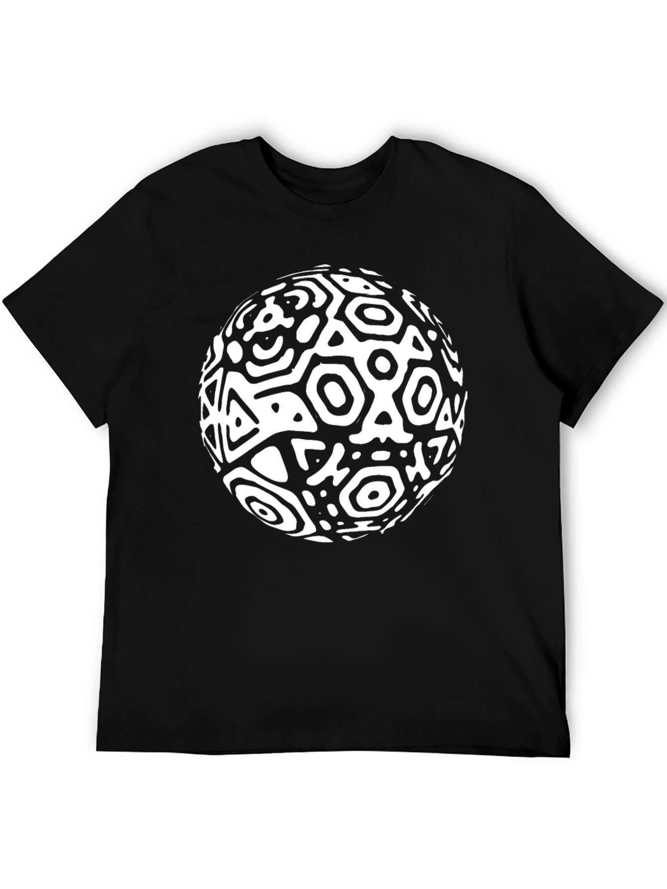 Abstract Geometric Sphere Graphic T-Shirt