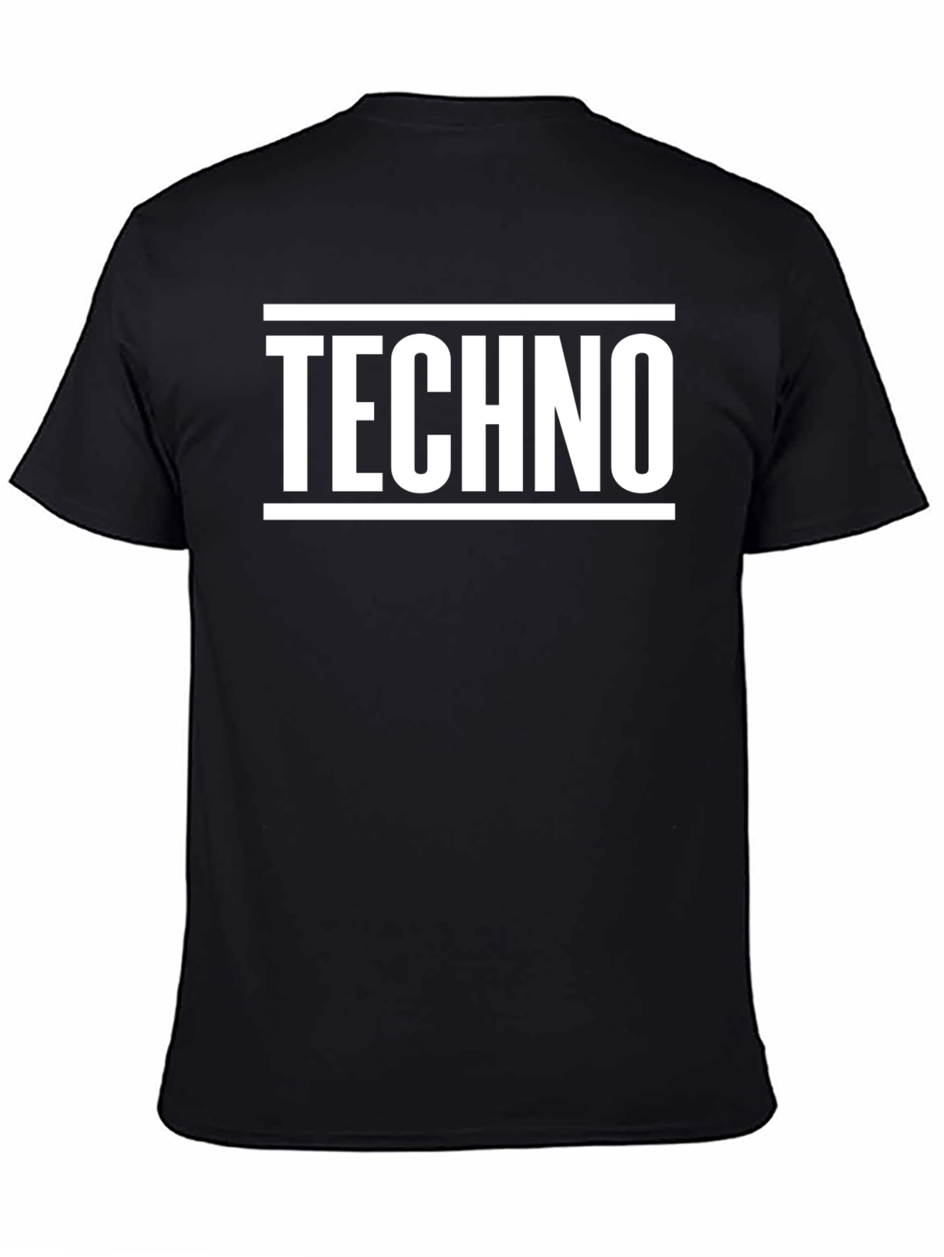 Techno Music Graphic Tee - Black