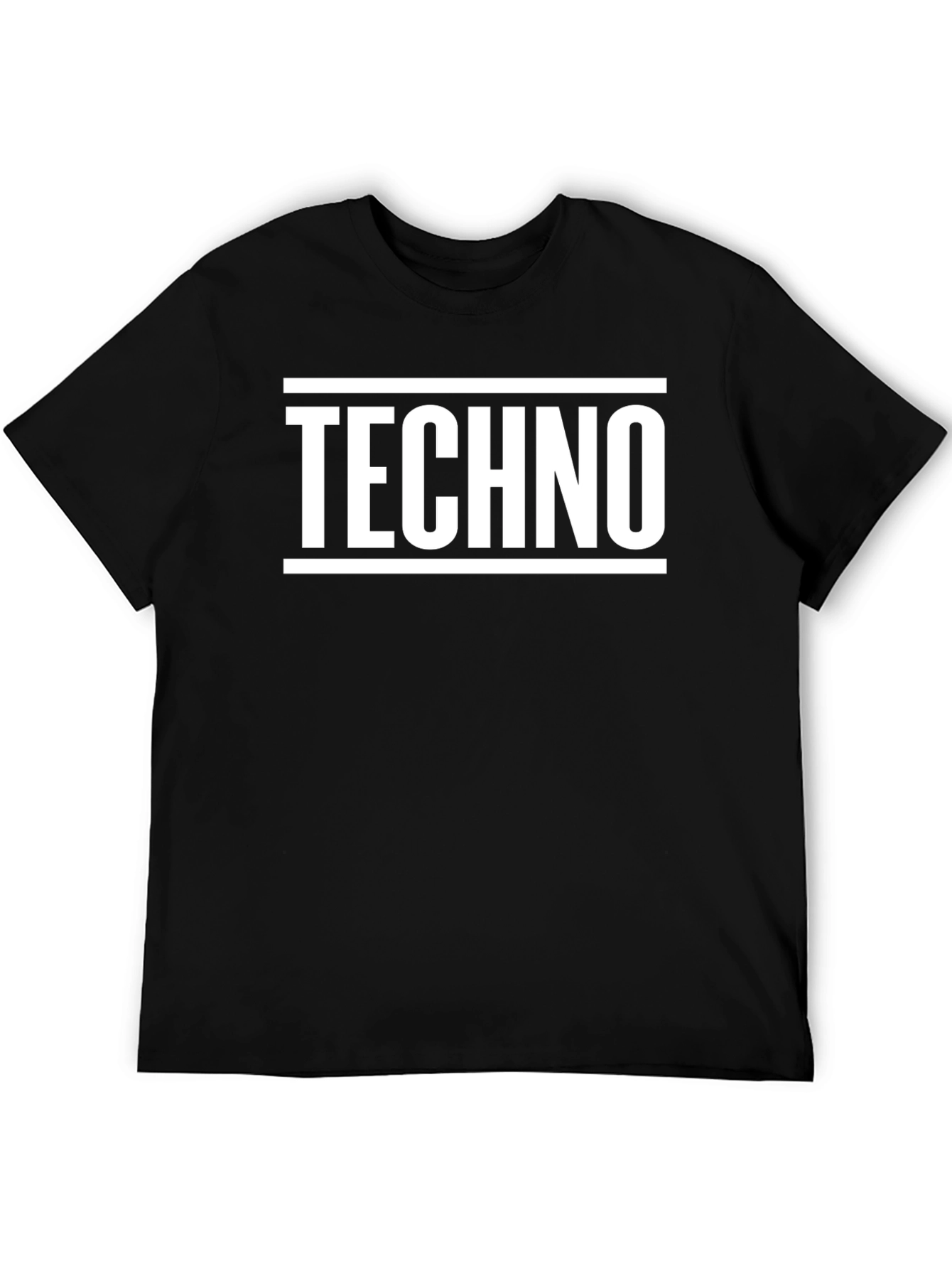 Techno Music Graphic Tee - Black