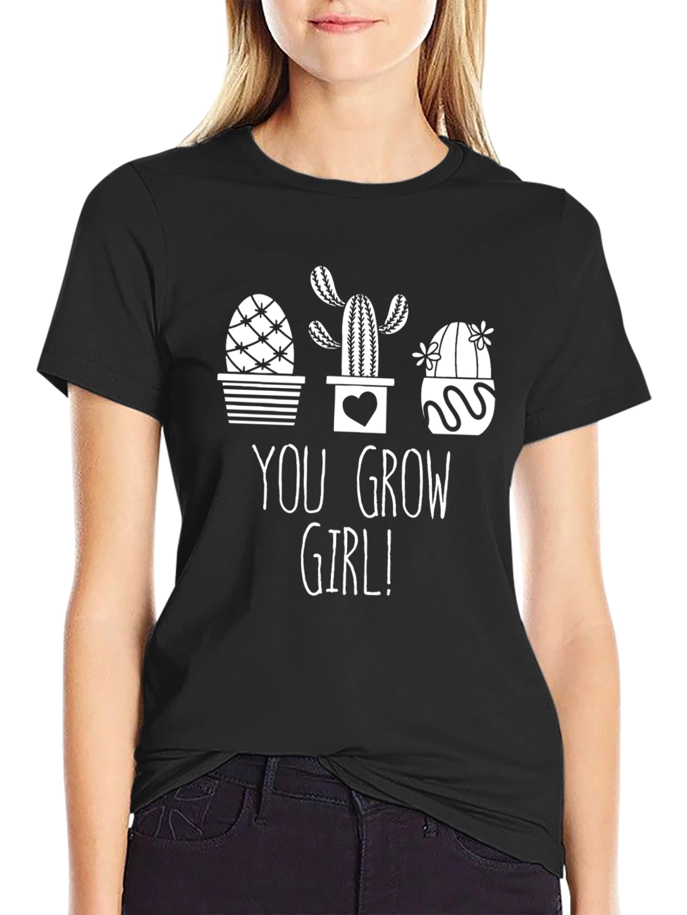 You Grow Girl! Cactus Graphic Tee